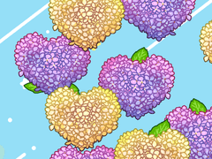 하트 수국 데코 브러시