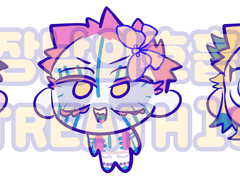 아크릴키링 도안 공유 (하쿠지/아카자/쿄쥬로)