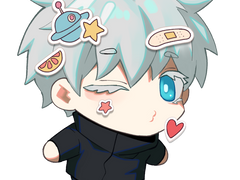 주술회전 아크릴키링 6종 도안 배포