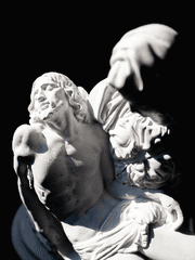 사람은 무엇을 가로질러 가는가