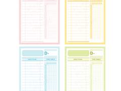 [굿노트스티커] 심플 스터디플래너 4종
