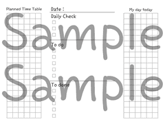 [노트서식]타임 테이블 플레너