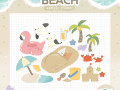 [굿노트] 해변스티커