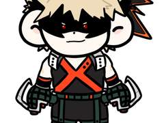 바쿠고 카츠키 히어로 ver 도안