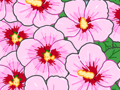 무궁화 데코 브러시 + PNG