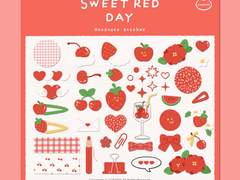 [ goodnote sticker ] SWEET RED DAY
