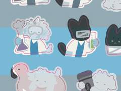 컨티뉴얼 스티커 도안