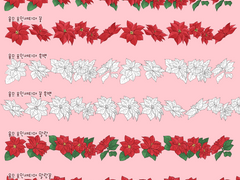 [ 유료배포 ] 포인세티아 브러쉬 세트