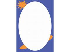 굿노트 양식 / 아이패드 노트 템플릿 (블루&오렌지)