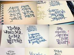 2015년의 캘리그라피