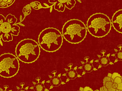 모란문 문양 브러시 SET2