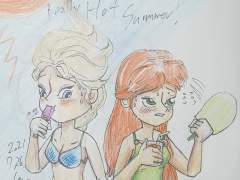 너무 더운 여름날...