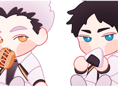 파트너조 키링 도안 유료 배포_보쿠토&아카아시