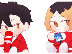 파트너조 키링 도안 유료 배포_쿠로오&켄마