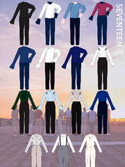 의상 도식화 일러스트