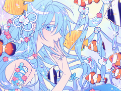 [나초조]-[ 클립 스튜디오 브러쉬 ] 핑크블루오션