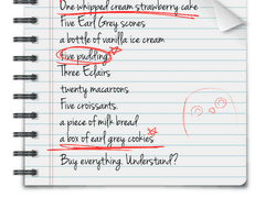 네가 사 와야 할 것들