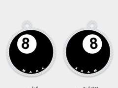 [NCT 도안] 키링 에잇볼 마크