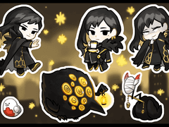 [유료배포]비나+삼새(LOR)스티커 도안