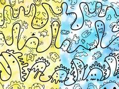 YELLOW& BLUE(non color ver.)