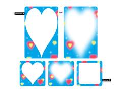 프레임 포토카드 & 아크릴 키링 도안 공유 ♡