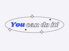 you can do it! : Transparent Style