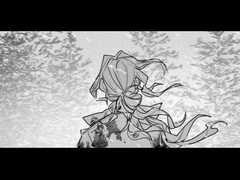 「북풍과 태양이 내리쬐는 선로에서」中