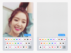 투명 포카 프레임 포토카드 도안