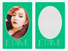 투명 포카 프레임 포토카드 도안