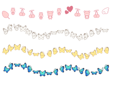 핑크데코라, 나비