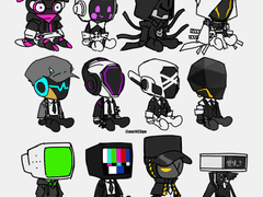 앉은자세 고정틀 SD 커미션 (닫음)