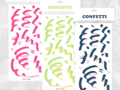 크리미 컨페티 스티커