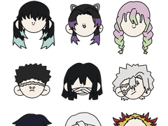 귀칼 주 스티커 도안