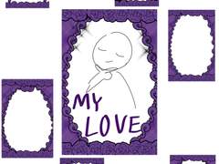 포카 프레임 도안 배포합니다