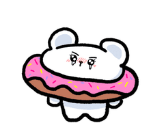 [유료] 도넛에 낀 아기 북극곰 버논 도안