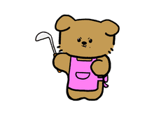 [무료] 강아지 주부 민규 도안