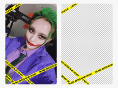 투명 포카 프레임 포토카드 도안