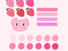 [으뜨거따시] 🍓굿노트 스티커🍓