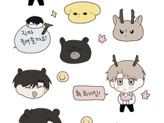 테스타 동갑즈 스티커 도안 유료 배포