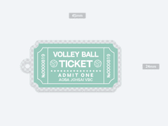 하이큐 아오바죠사이 세이죠 티켓 키링 도안