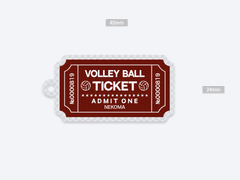 하이큐 네코마 티켓 키링 도안