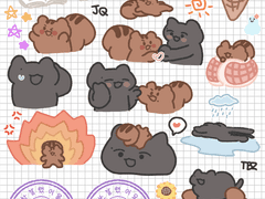 쥬큐 굿노트 스티커 2