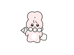 (무료) 진주 토끼 키링 도안