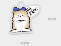 내가 만들려고 그린 뵤 키링