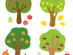 [굿노트스티커] 과일나무 스티커