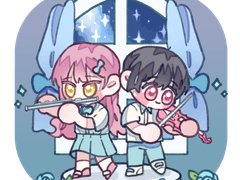 바이올린과 플룻 밤하늘(고정틀) SD 커미션