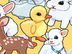 솜털 아기 동물 데코 브러시