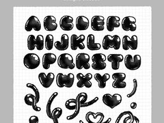 [굿노트] 젤리 알파벳 스티커