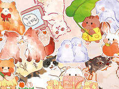 귀염둥이 동물 커미션 타입이 무려 네가지!