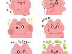 [굿노트스티커] 말랑곰일상스티커 2종